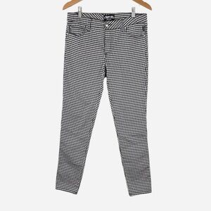 Tripp NYC Daang Goodman Houndstooth Skinny Pants Black & White 33x30 Size 9